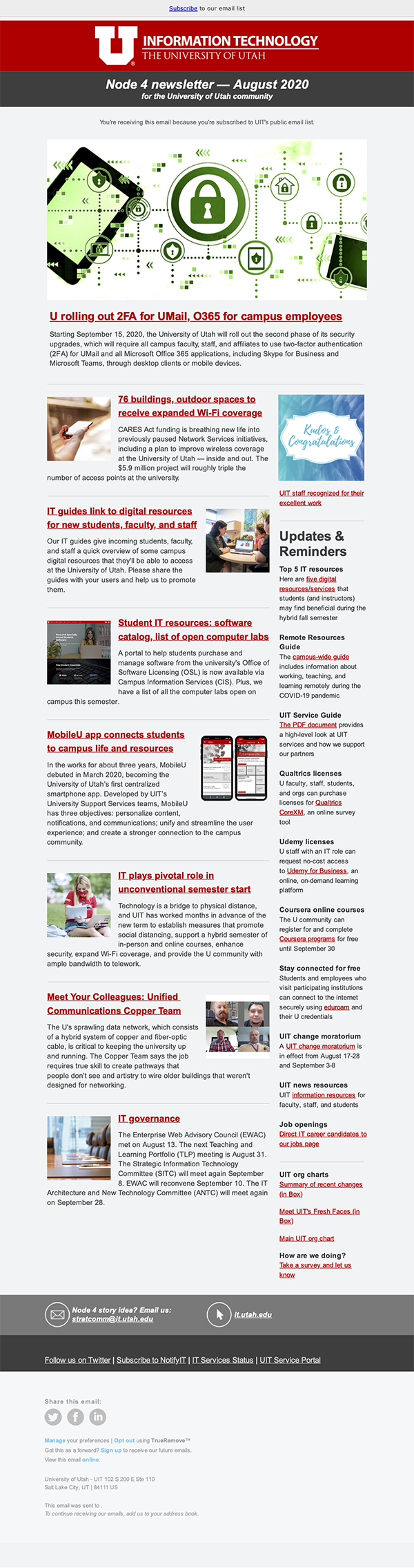 Node 4 newsletter — August 2020 Node 4 newsletter — August 2020