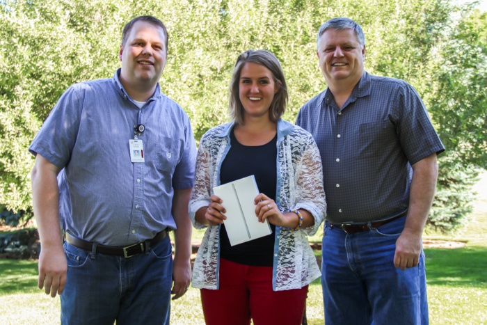 From left to right: Curtis Larsen, Krystal Larrabee, and Ray Carsey