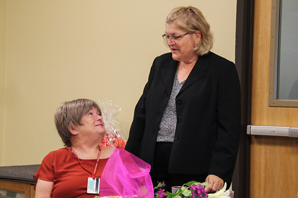 Sylvia Norris and Debbie Rakhsha, USS director