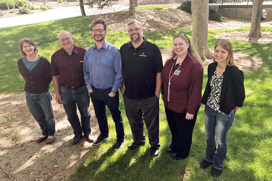 2017-18 Board of Directors, from left: Holly Christmas, Doug Ressler, Steve Harper, Jeff Folsom, Heather Bennett, and Angel Warkentin.