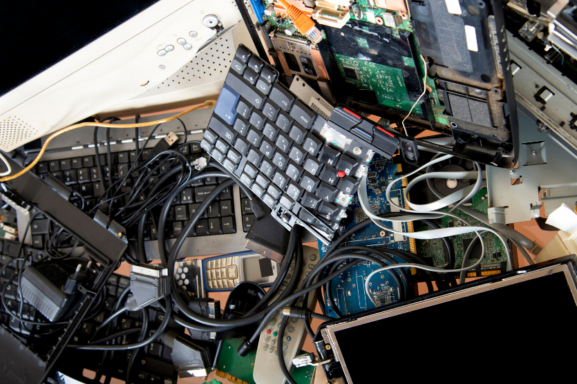 University Surplus and Salvage collects e-waste for the university and disposes of it through approved downstream markets.