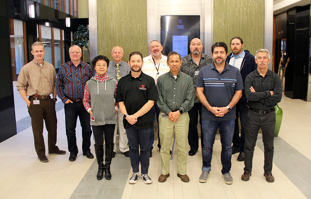 L-R: Jason Moeller, Lee Stenquist, Lihong Yu, Val Olds, Paul Richardson, Randy Clark, Ray Lacanienta, Steve Wright, Reza Sarijlou, CJ McMillan, and Ray Daurelle. Not pictured: Alan Hillis and four student employees.