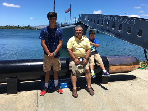 From left: Alex, Abraham, and Eli Kololli