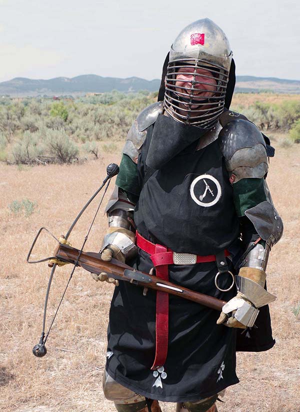 UIT's Dave Sageser is a member of the Barony of Loch Salann, the Salt Lake City chapter of the Society for Creative Anachronism. His persona is Christoph von Lübbeke, a lord from northern Germany in the mid-15th Century. "Maximilian armor starts showing up around 1460 and I didn’t want to make or wear something that fancy," he said.