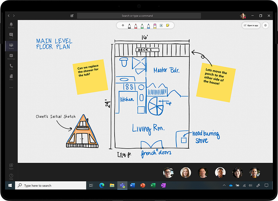 How to deals use microsoft whiteboard