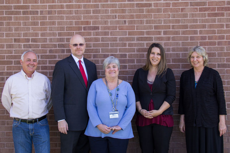 (From left) Earl Lewis, Clay Postma, Jody Sluder, Jayci Minjares, and Jill Brinton formed the Project Management Office in 2016. 