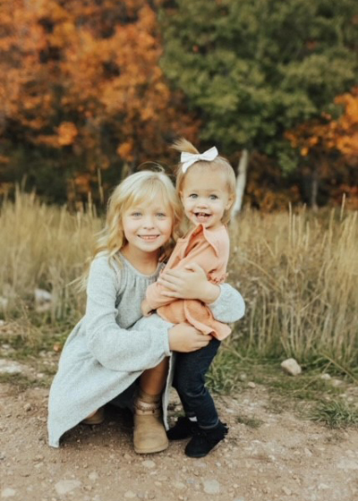 Ellett's granddaughters, from left, Blakely and Raeleigh.