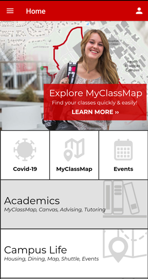 Students also can access My Class Map in MobileU.