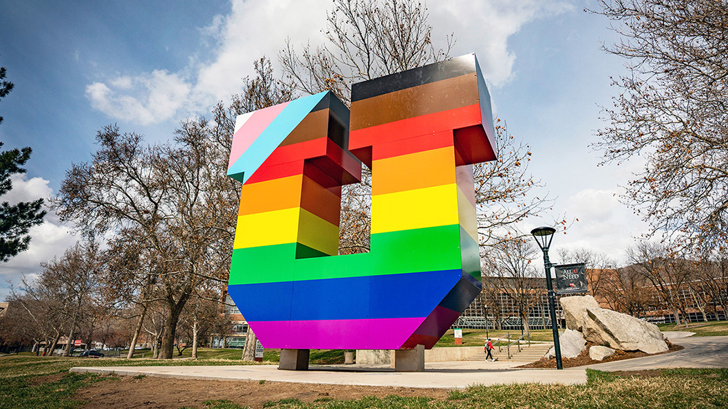 To mark Pride Week at the U, which began on March 28, 2022, the Block U recently received a makeover. The additional colors will remain until April 4.