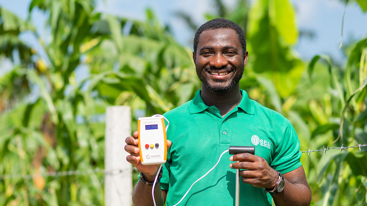 Isaac Sesi is a graduate of the Master of Business Creation program at the U and founder of Sesi Technologies, a Ghana, Africa-based agritech company that provides affordable technology solutions to African farmers.