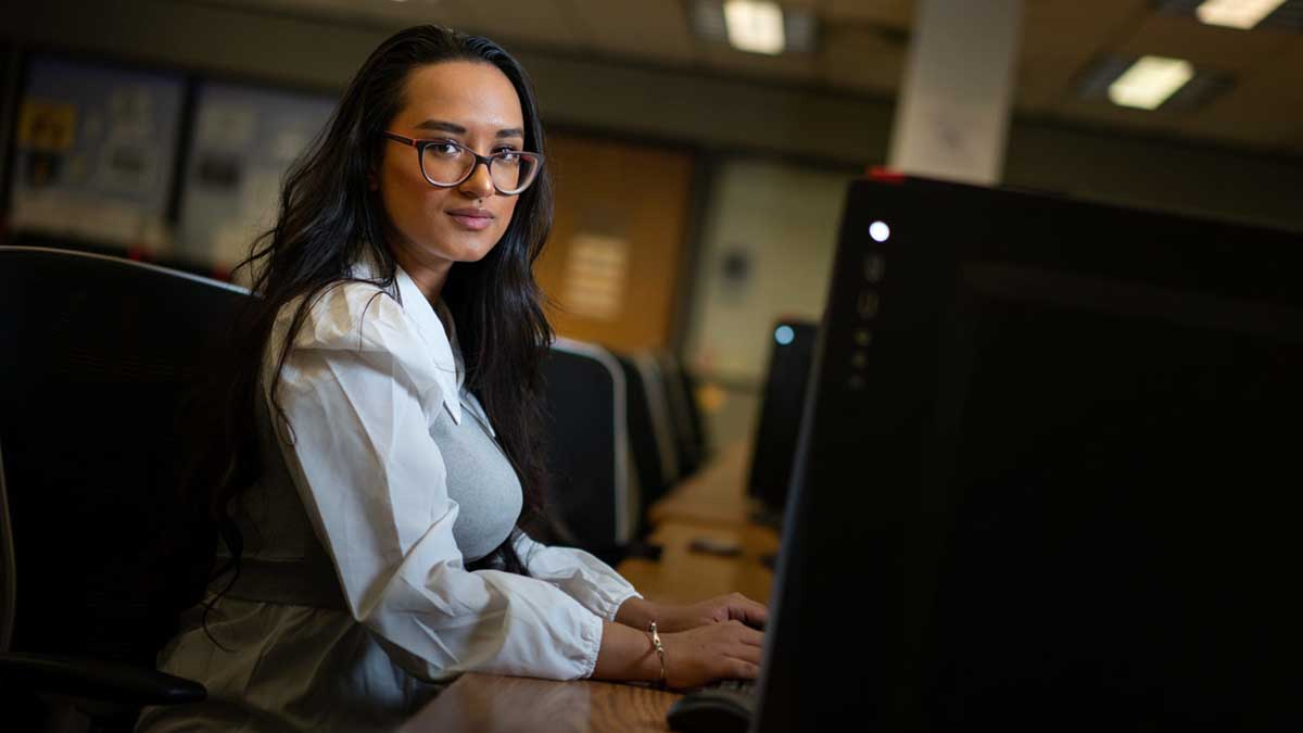 Sasha Singh is majoring in computer science major and minoring in entrepreneurship and psychology at the U. Singh is developing a health and fitness app called “Life.”