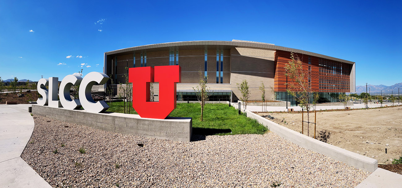 Panoramic of the Juniper Building at Herriman campus, located at 14551 South Sentinel Ridge Blvd. in Herriman, Utah.