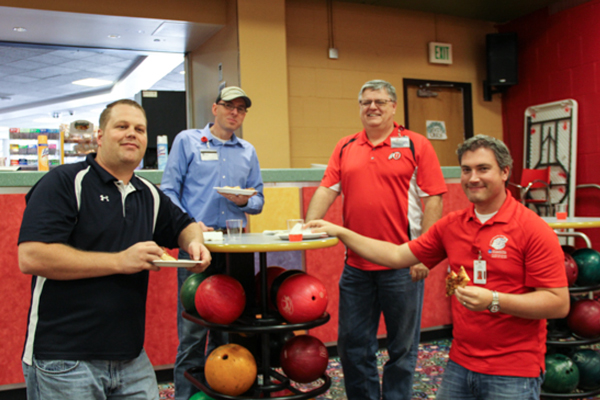 Common Infrastructure Services staff got together in November 2014 for a bowling party.