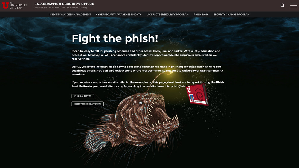 Phish Tank homepage.