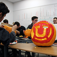 Photos: USS employees compete for the great-est pumpkin carving