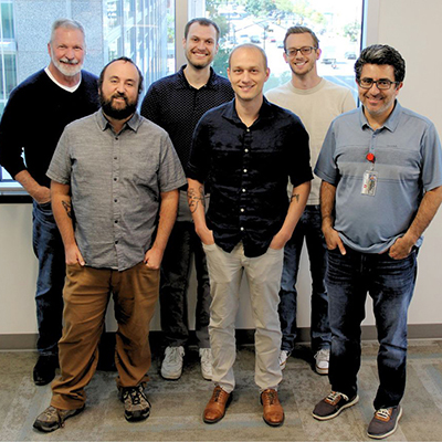 L-R: Gary Carter, Chris Strong, Keegan Spencer, Shane Washburn, Jordan Ainslie, and Reza Sarijlou (not pictured: Ari Lacanienta) 