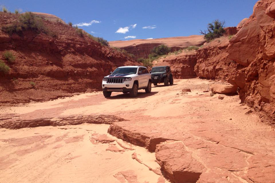 Jayci enjoys exploring the Moab area in her Jeep.