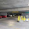 Inside the parking structure.