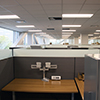 Cubicle space on the outer (window) facing wall, floor two.