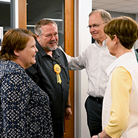 Marv Hawkins' retirement reception