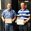 2019 UIT All-Hands Meeting, L-R: 10 years of service honorees Shon Harper and Eric Jensen
