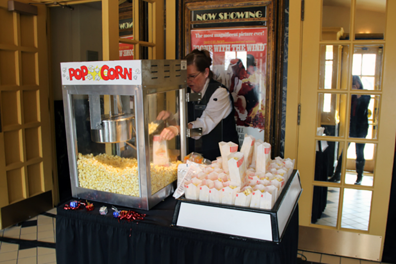 In January of 2015, UIT staff gathered at the Post Theater for hot dogs, nachos, popcorn, candy, and a movie screening of the movie Elf.