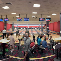 UIT Deputy Chief Information Officer (DCIO) organization and Software Platform Services (SPS) employees bowl on September 1, 2022, at the A. Ray Olpin Union.