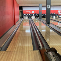 Inside the A. Ray Olpin Union bowling alley.