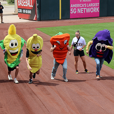 The "produce race" is a Bees' home game tradition.