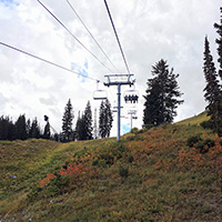 View from the ski lift.