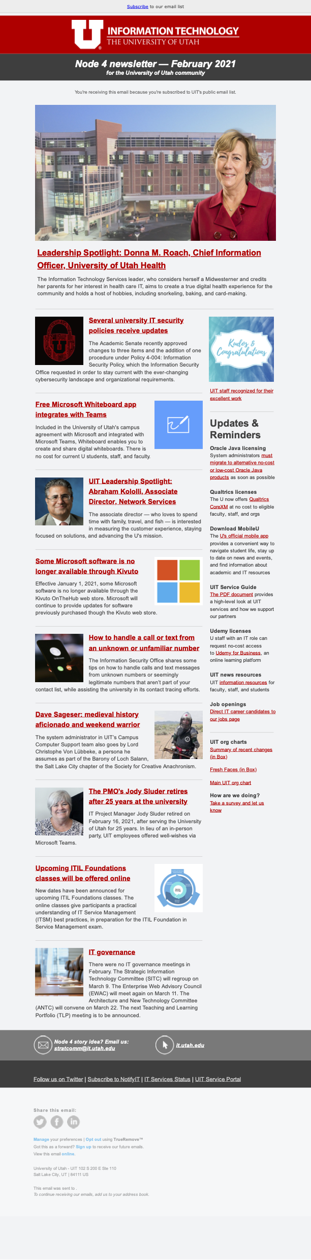 Node 4 newsletter — February 2021 Node 4 newsletter — February 2021